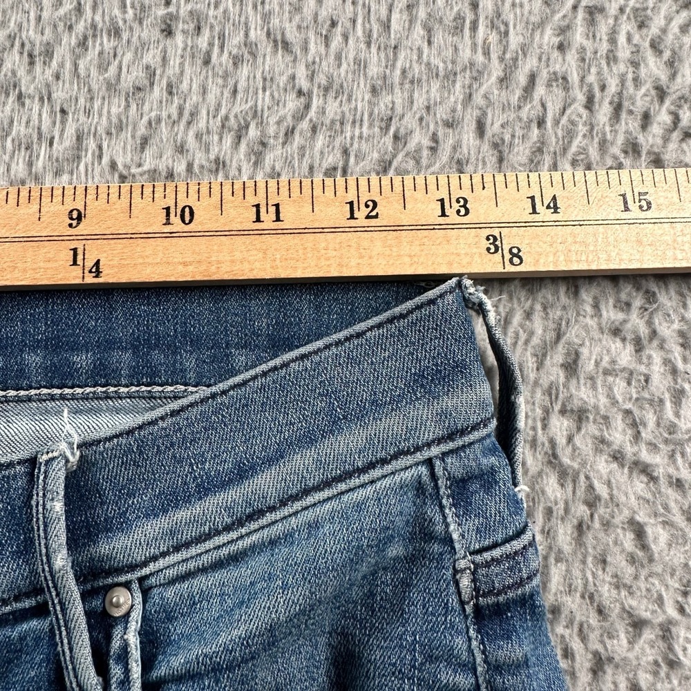 MOTHER Jeans Womens 26 The Insider Crop Fray Gypsy Distressed Raw Hem Cropped - Picture 5 of 15